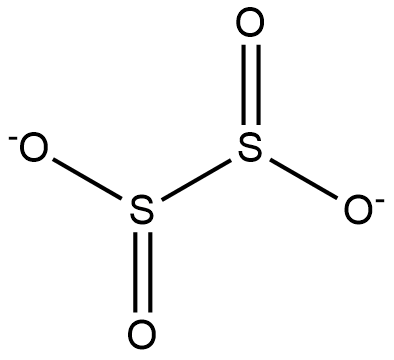 Electron structure of the dithionate ion S₂O₄²⁻