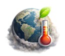 Global warming image representing carbon dioxide.