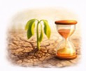 Infertile soil image representing pressure on fertile land.