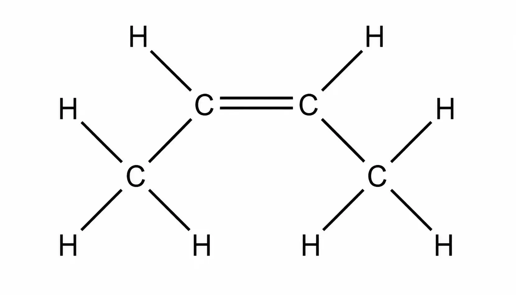 Chemical structure of z-but-2-ene